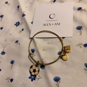 Alex and Ani Gold Team USA Soccer Charm Bangle